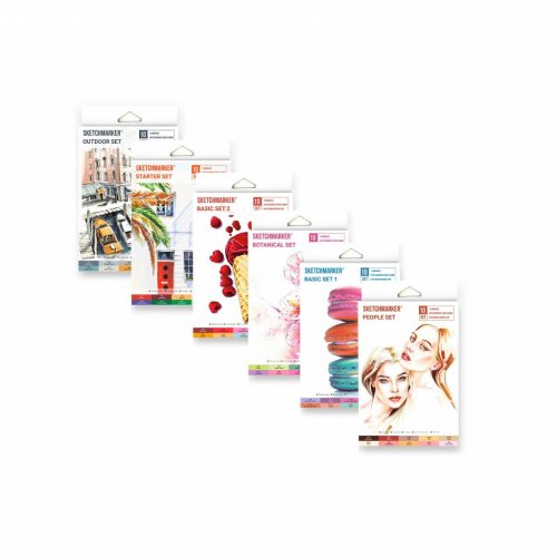 Набор маркеров Sketchmarker 10 шт в картонной упаковке