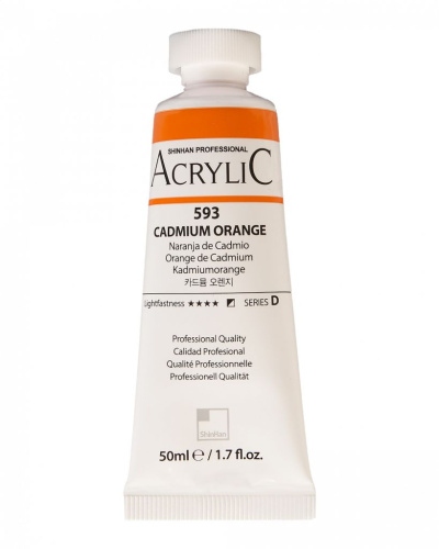 Акрил ShinHanart "Professional" туба 50 мл №593 Кадмий оранжевый кат.D