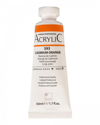 Акрил ShinHanart "Professional" туба 50 мл №593 Кадмий оранжевый кат.D