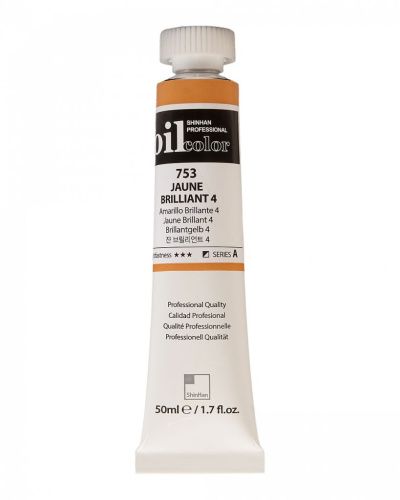 Масло ShinHanart "Professional" туба 50 мл №753 Желтый бриллиантовый 4 кат.A