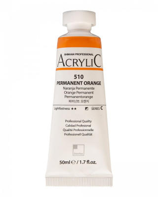 Акрил ShinHanart "Professional" туба 50 мл №510 Оранжевый устойчивый кат.C