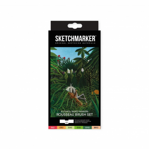 Набор маркеров SKETCHMARKER & Pushkinskiy Brush Руссо 6 шт