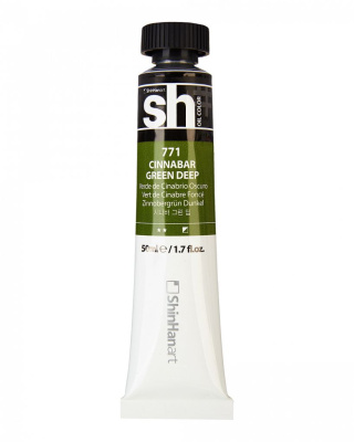 Масло ShinHanart "Sh" туба 50 мл №771 Киноварь зеленая насыщенная
