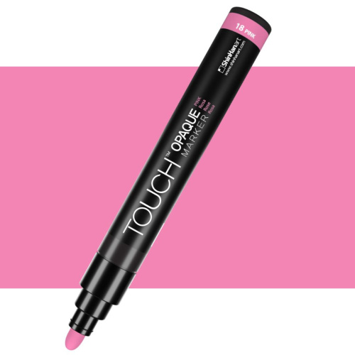 Маркер акриловый TOUCH "Opaque" наконечник средний, цвет розовый