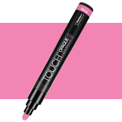 Маркер акриловый TOUCH "Opaque" наконечник средний, цвет розовый
