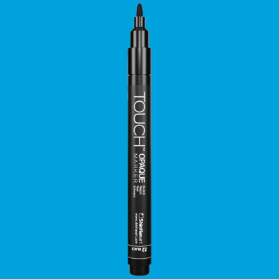 Маркер акриловый TOUCH "Opaque" наконечник тонкий, цвет голубой