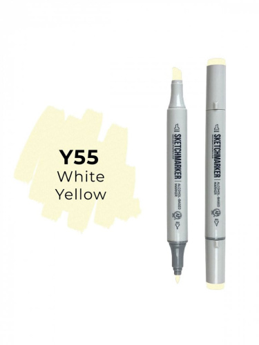 Маркер двухсторонний на спиртовой основе Sketchmarker Цвет Бело-желтый