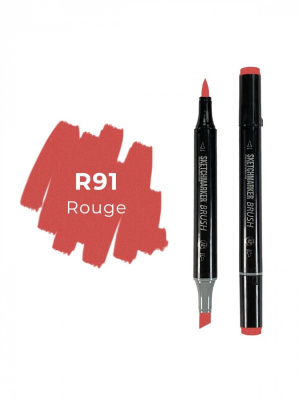 Маркер двухсторонний на спиртовой основе Sketchmarker Brush Цвет Румяна