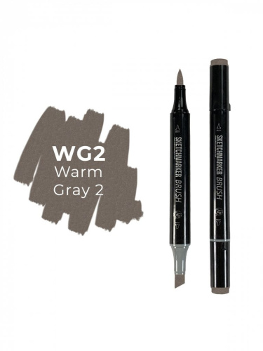 Маркер двухсторонний на спиртовой основе Sketchmarker Brush Цвет Теплый серый 2