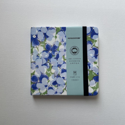 Скетчбук для акварели Potentate "Цветы" 16х16 24 л 300 г