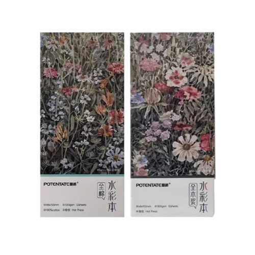 Блокнот для акварели Potentate 6,8х15,5 см 12 л 300 г