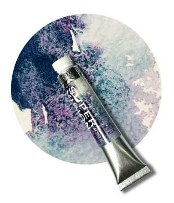 Акрил Super Vision с грануляцией "Acrylic layered" в тубе 8 мл S5 Blue violet