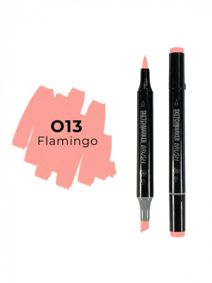 Маркер двухсторонний на спиртовой основе Sketchmarker Brush Цвет Фламинго