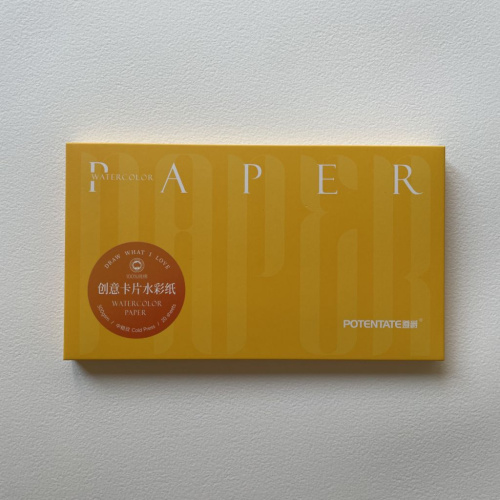Набор акварельных открыток Potentate 10x11,5 см 20 л 300 г, 100% целлюлоза, среднее зерно
