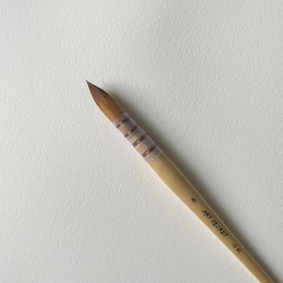 Кисть синтетика Taklon 5 Art Secret, короткая ручка, французское крепление, 15RT