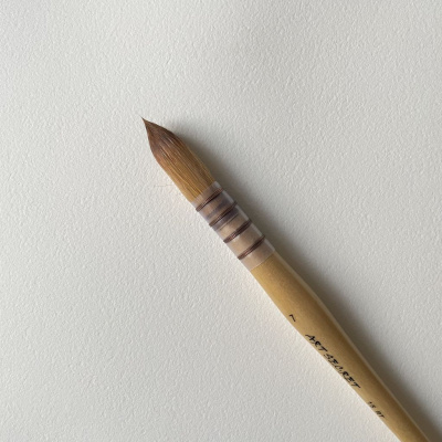 Кисть синтетика Taklon 7 Art Secret, короткая ручка, французское крепление, 15RT