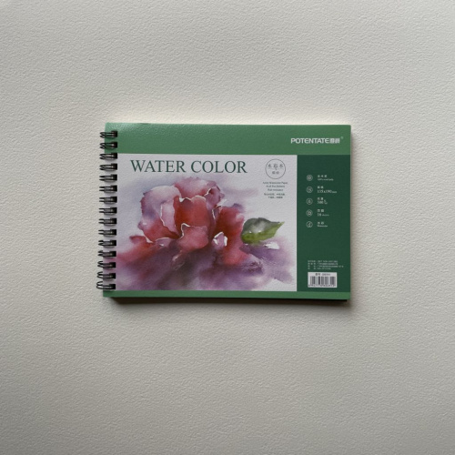 Блокнот для акварели на спирали Potentate 13,5x19 см 16 л 300 г, среднее зерно