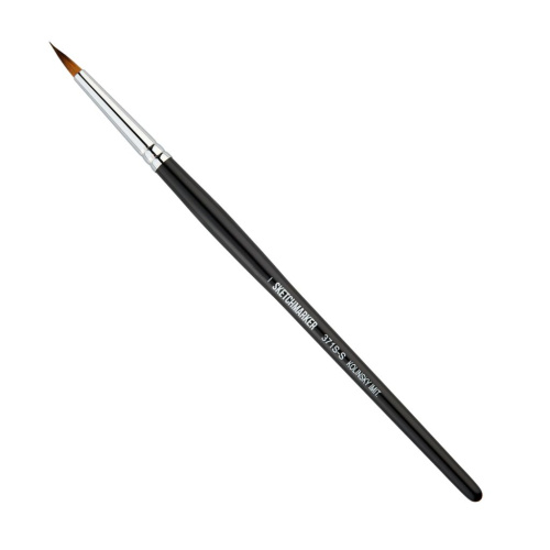 Кисть имитация колонка круглая укороченная Sketchmarker "371S" ручка короткая