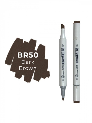 Маркер двухсторонний на спиртовой основе Sketchmarker Цвет Темно коричневый