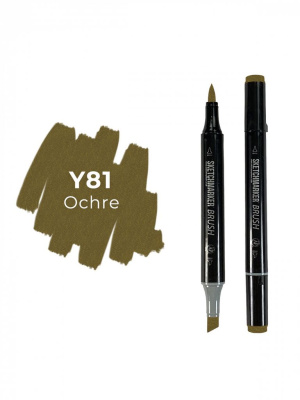 Маркер двухсторонний на спиртовой основе Sketchmarker Brush Цвет Охра