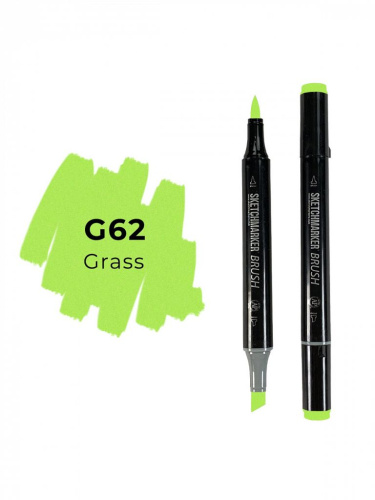 Маркер двухсторонний на спиртовой основе Sketchmarker Brush Цвет Трава