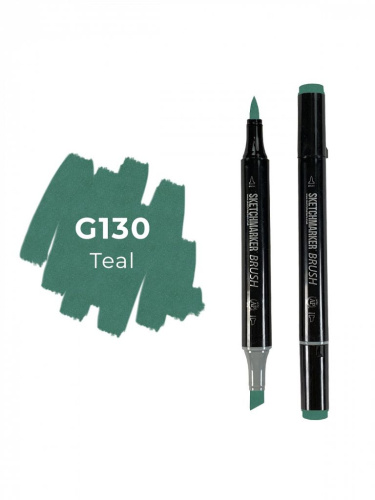 Маркер двухсторонний на спиртовой основе Sketchmarker Brush Цвет Зеленовато-голубой