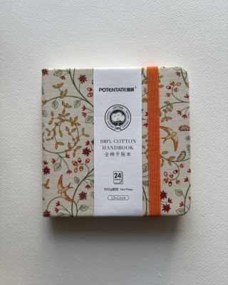 Мини-скетчбук для акварели Potentate 12х12 см 24 л 300 г 8