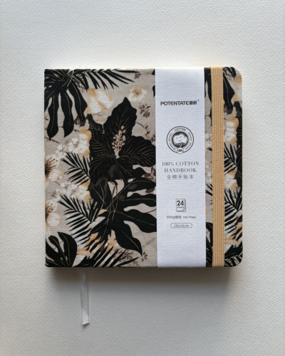 Мини-скетчбук для акварели Potentate 16х16 см 24 л 300 г 5