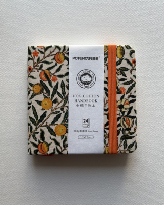 Мини-скетчбук для акварели Potentate 12х12 см 24 л 300 г 7