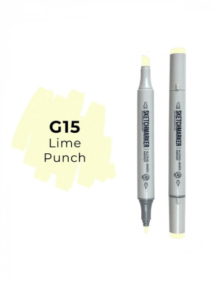 Маркер двухсторонний на спиртовой основе Sketchmarker Цвет Лаймовый пунш