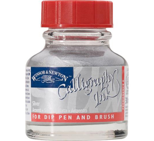 Тушь Winsor&Newton 30 мл для каллиграфии Серебро