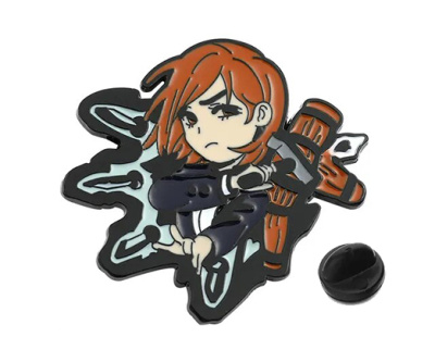 Значки "Аниме" металл, цвета ассорти, на подложке, в ПВХ-пакете