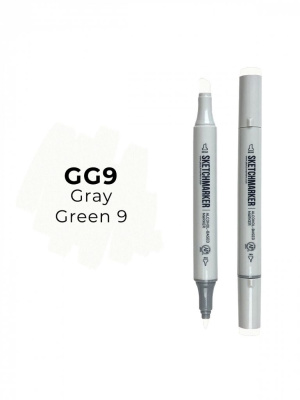 Маркер двухсторонний на спиртовой основе Sketchmarker Цвет Серо-зеленый 9