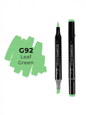 Маркер двухсторонний на спиртовой основе Sketchmarker Brush Цвет Зеленый лист