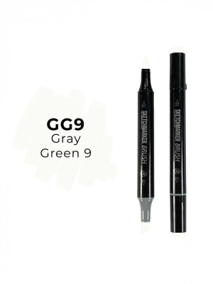 Маркер двухсторонний на спиртовой основе Sketchmarker Brush Цвет Серо зеленый 9