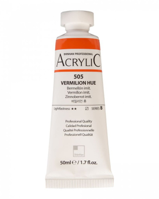 Акрил ShinHanart "Professional" туба 50 мл №505 Киноварь тон кат.B