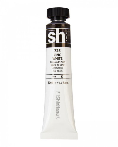 Масло ShinHanart "Sh" туба 50 мл №725 Белила цинковые