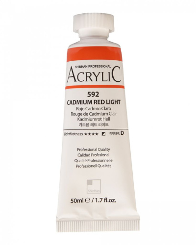 Акрил ShinHanart "Professional" туба 50 мл №592 Кадмий красный светлый кат.D