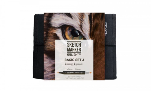 Набор маркеров SKETCHMARKER Brush Basic 3 36 шт