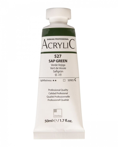 Акрил ShinHanart "Professional" туба 50 мл №527 Зеленый травяной (крушина) кат.C