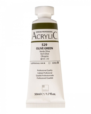 Акрил ShinHanart "Professional" туба 50 мл №529 Зеленый оливковый кат.B