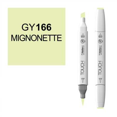 Маркер спиртовой BRUSH Touch Twin цв. GY166 зелёный резеда