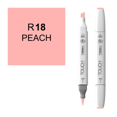 Маркер спиртовой BRUSH Touch Twin цв. R18 персиковый