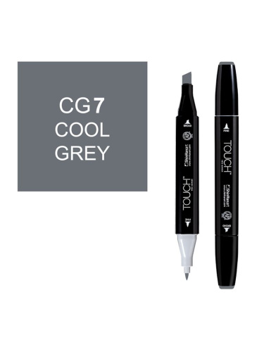Маркер спиртовой BRUSH Touch Twin цв. CG7 холодный серый
