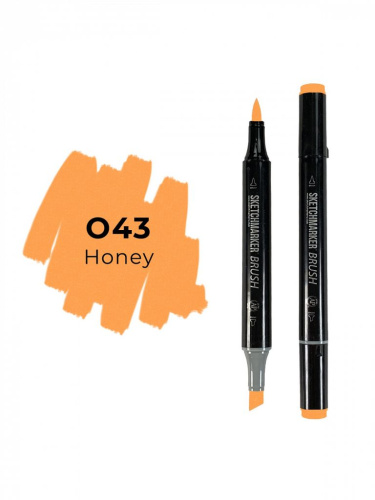Маркер двухсторонний на спиртовой основе Sketchmarker Brush Цвет Мед