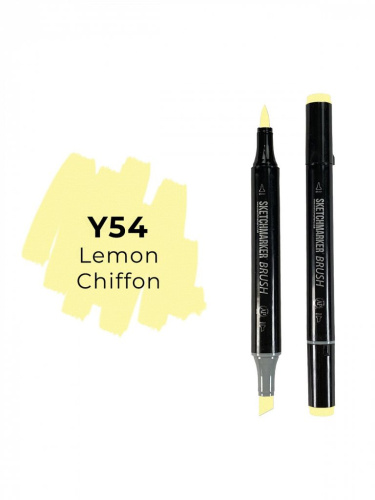 Маркер двухсторонний на спиртовой основе Sketchmarker Brush Цвет Лимонный шифон