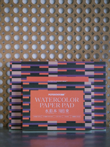 Альбом-склейка для акварели Potentate 20 л 300 г 100% хлопок, крупное зерно