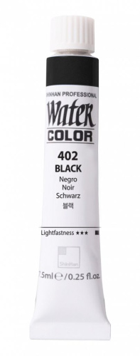 Акварель ShinHanart PRO Water Color 7,5 мл №402 Черный