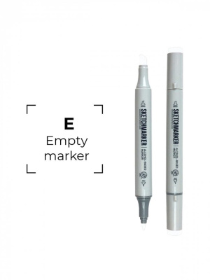 Маркер двухсторонний на спиртовой основе Sketchmarker Пустой без чернил Empty
