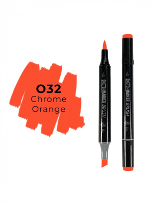 Маркер двухсторонний на спиртовой основе Sketchmarker Brush Цвет Оранжево желтый